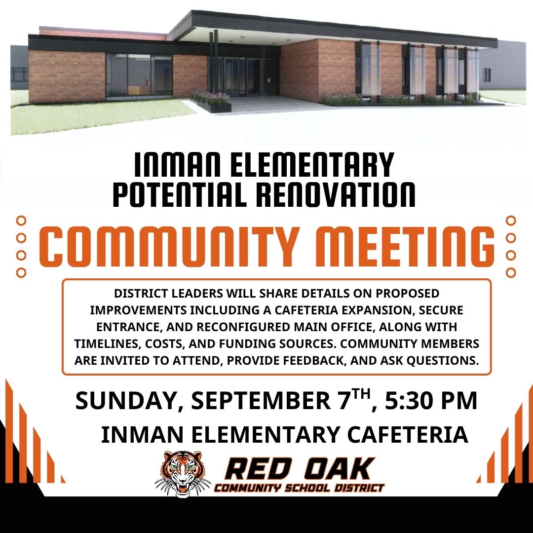 Public Forum on Proposed Renovations to Inman Elementary School– Board Members May Be Present